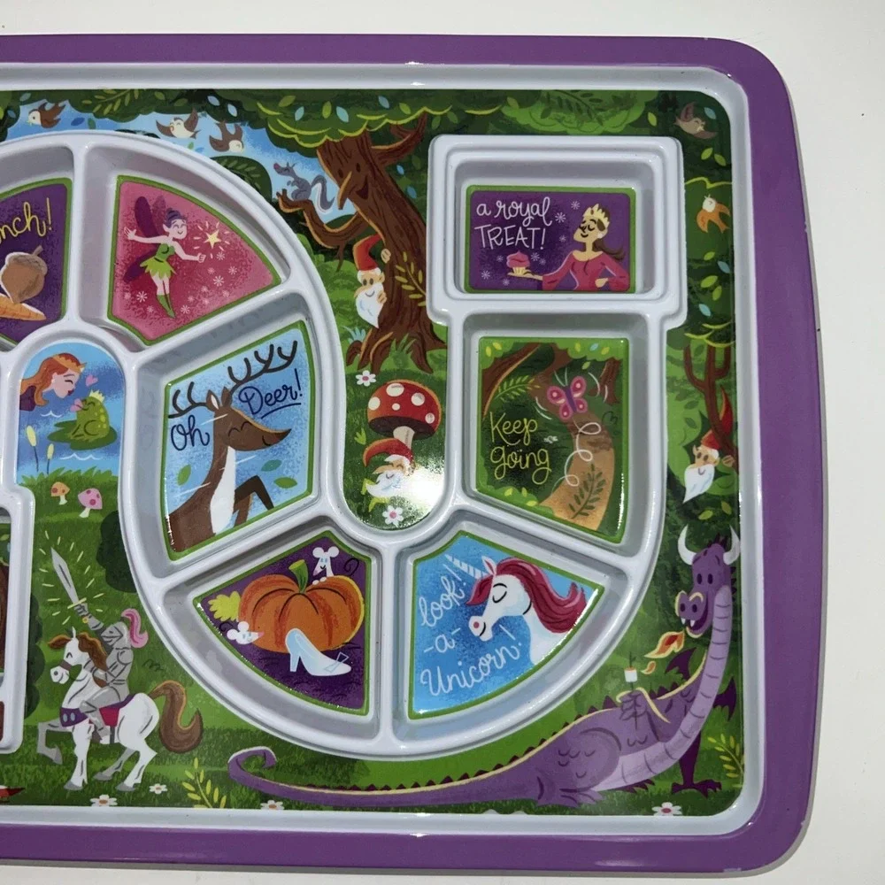 Fred and Friends Dinner Winner Kids Enchanted Forest Game Plate Fussy Eater Food